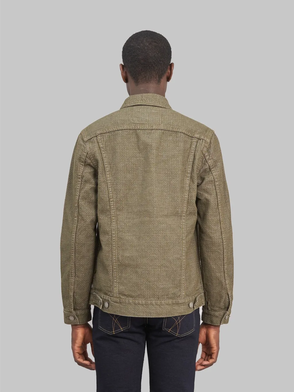 Pure Blue Japan 6117-OLV Sashiko Type II Jacket Olive