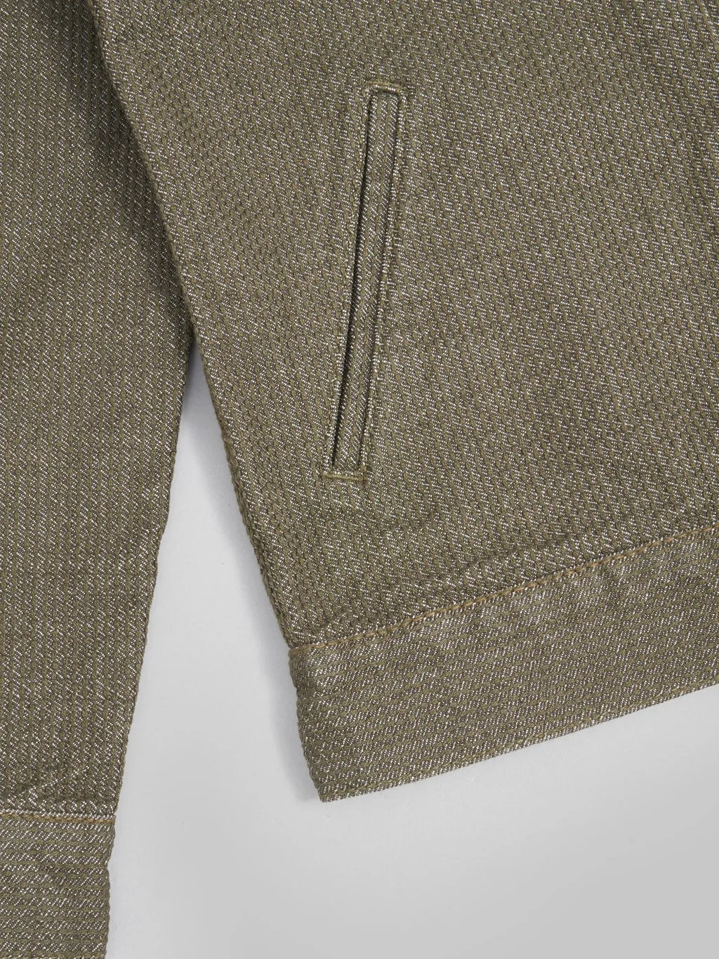 Pure Blue Japan 6117-OLV Sashiko Type II Jacket Olive