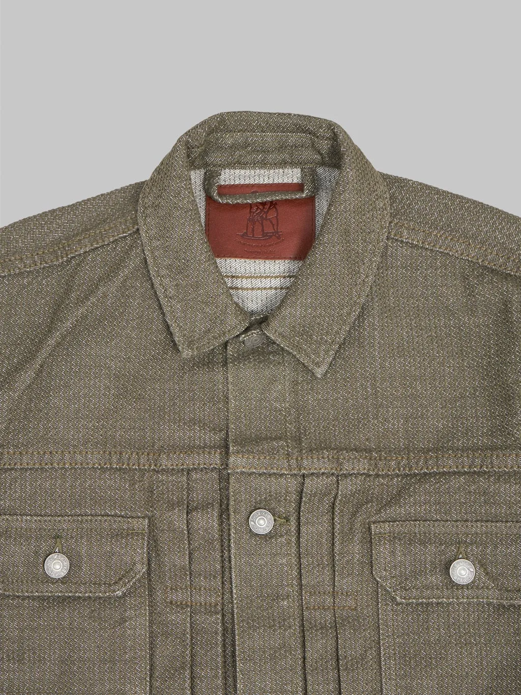 Pure Blue Japan 6117-OLV Sashiko Type II Jacket Olive