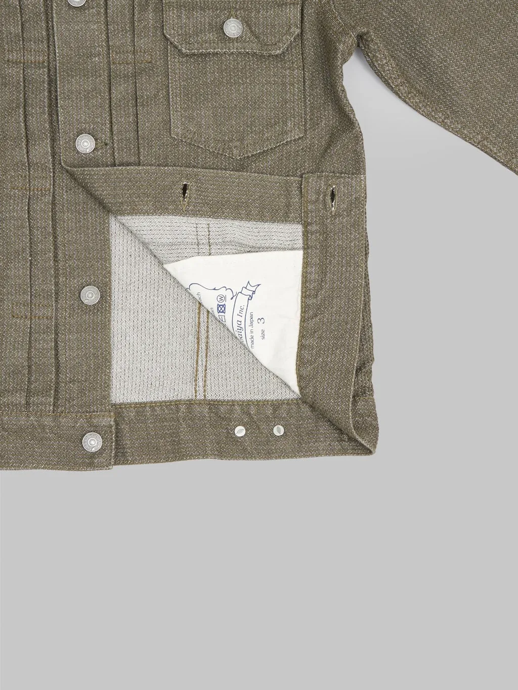 Pure Blue Japan 6117-OLV Sashiko Type II Jacket Olive