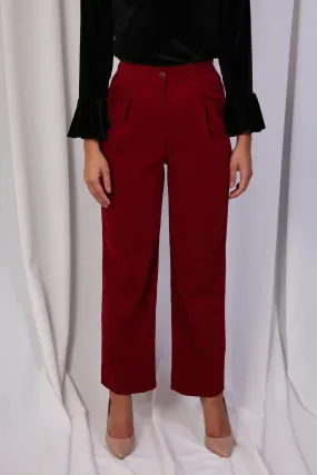 Red Wide Leg Pants