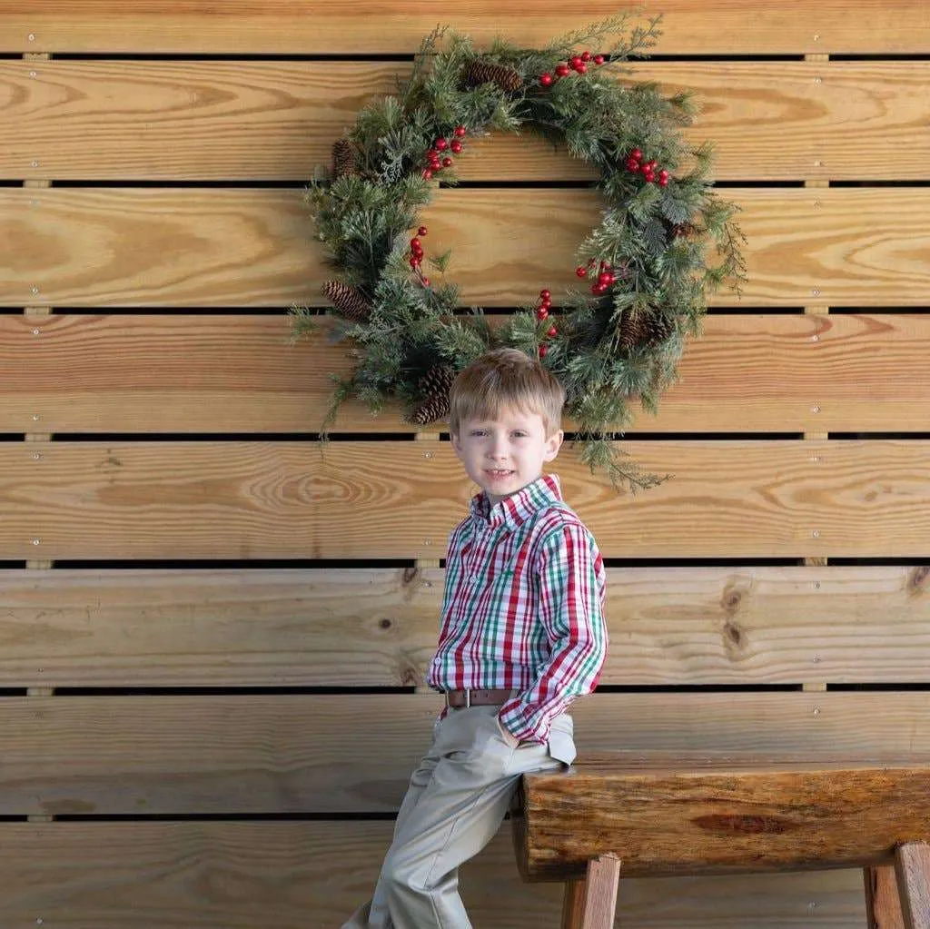 Saltwater Boys Company - Carter Oxford Shirt Sleigh Plaid