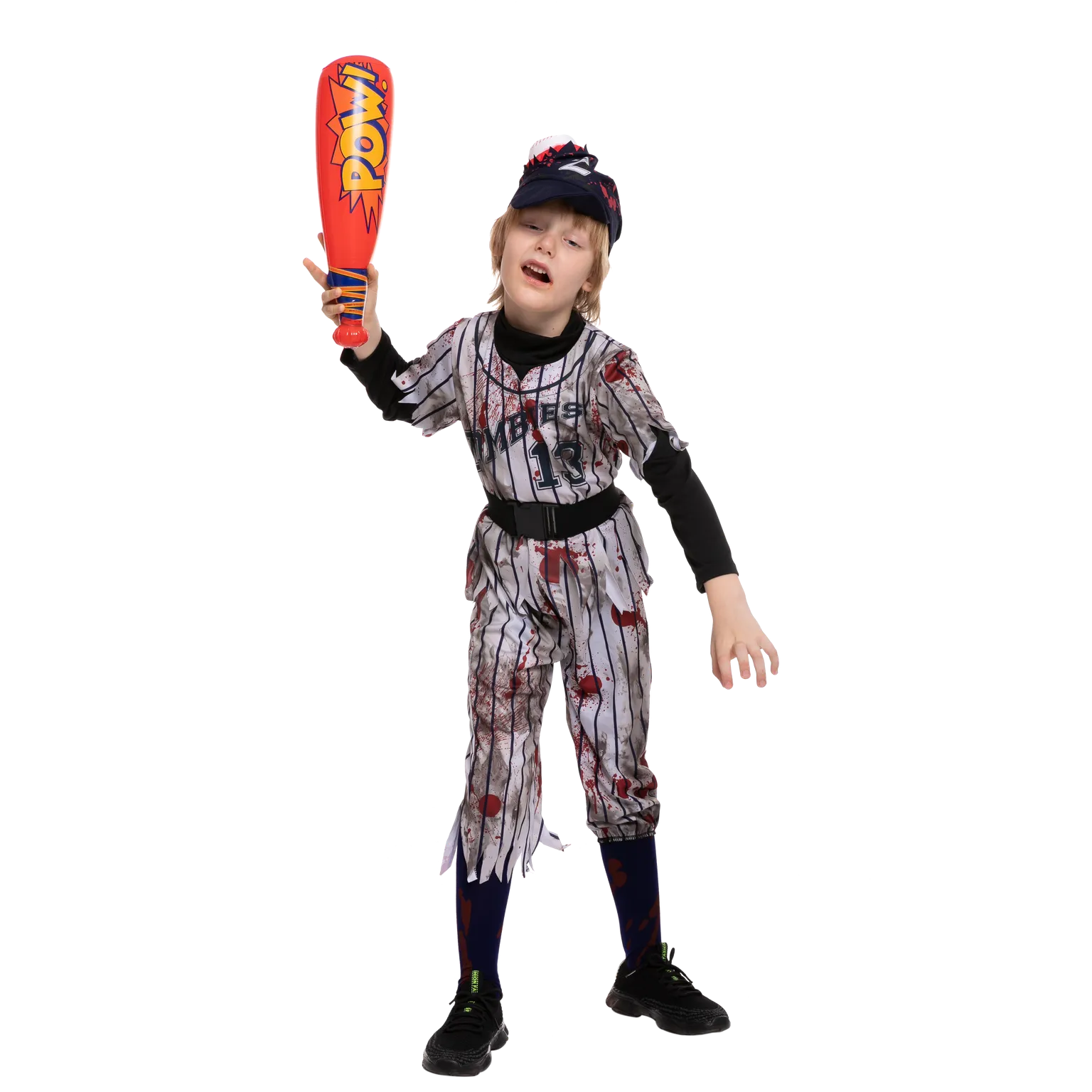 Scary Baseball Player Zombie Costume Cosplay - Child
