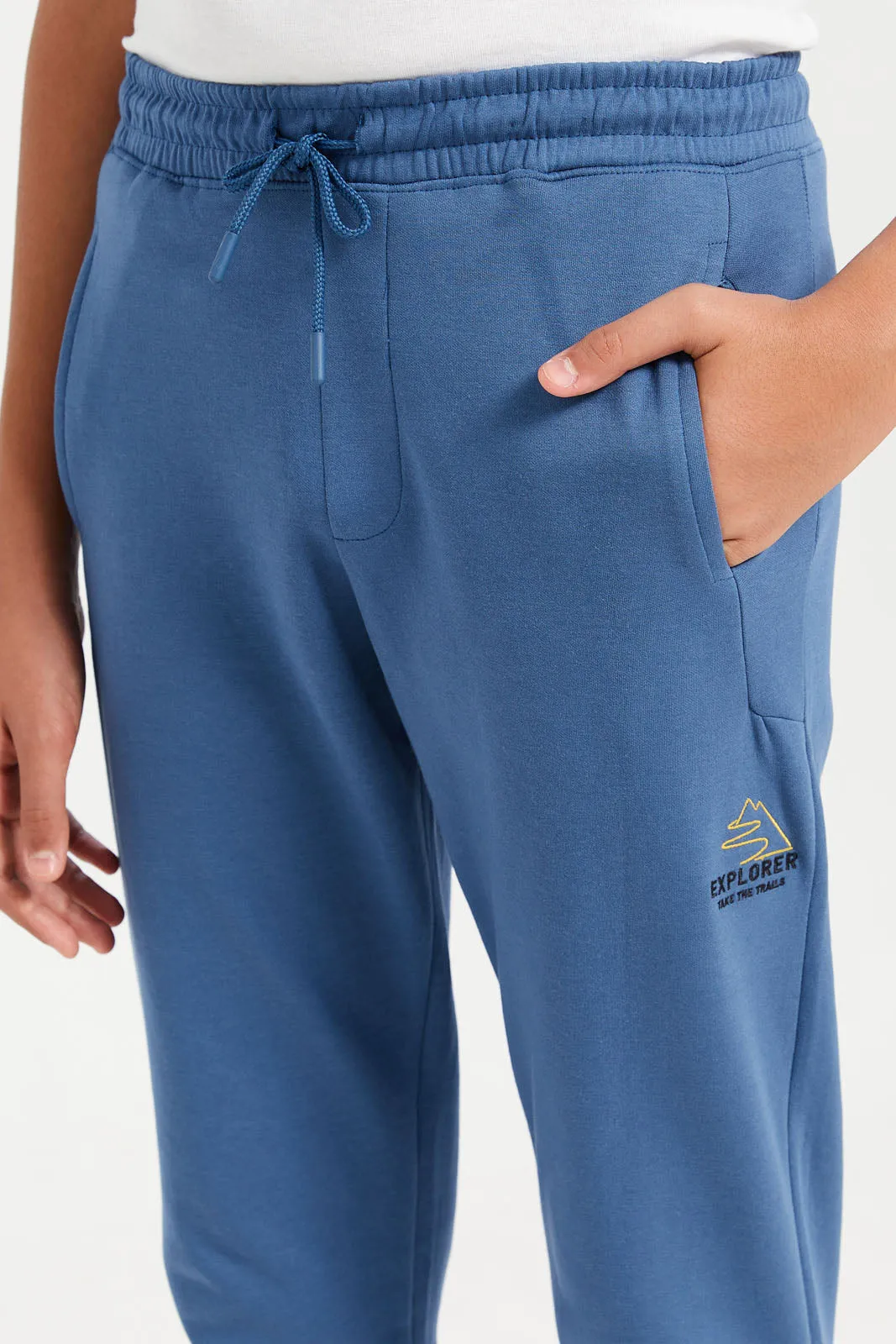 Senior Boys Blue Active Pants