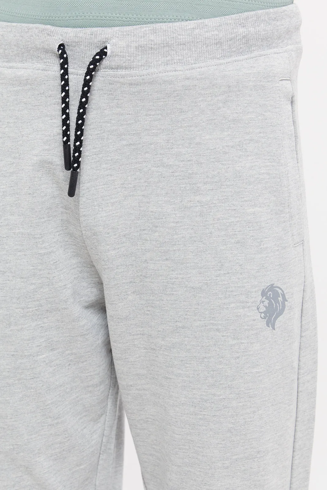 Senior Boys Grey Mel Table Active Pants