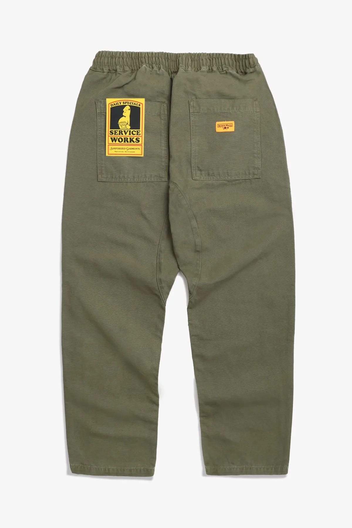 Service Works Olive Green Canvas Chef Pants