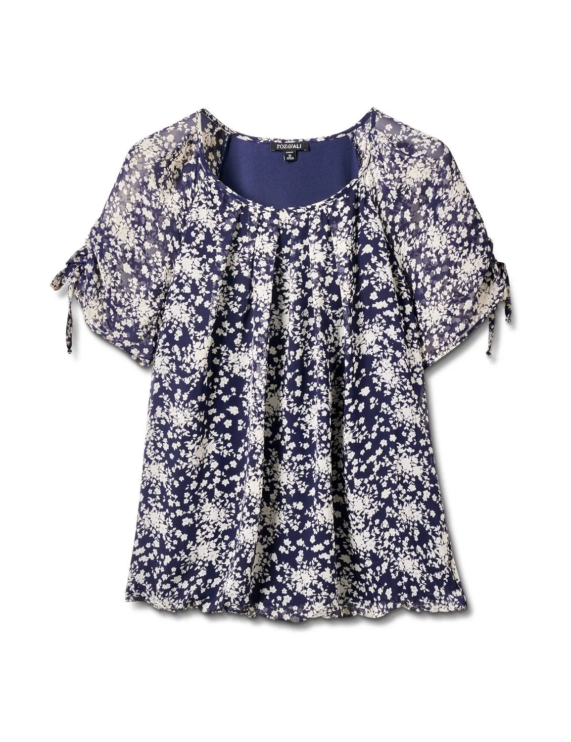 Small Floral Bubble Hem Top
