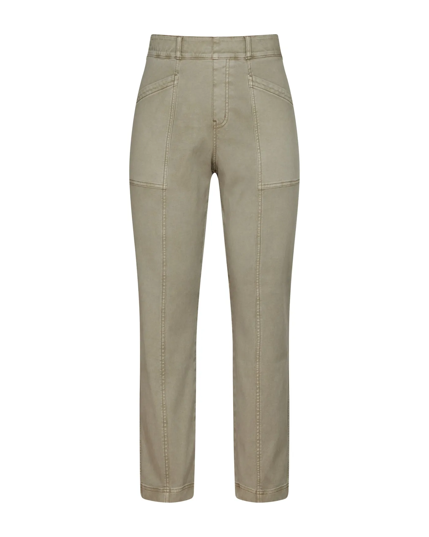 Spanx: Stretch Twill Straight Olive Oil