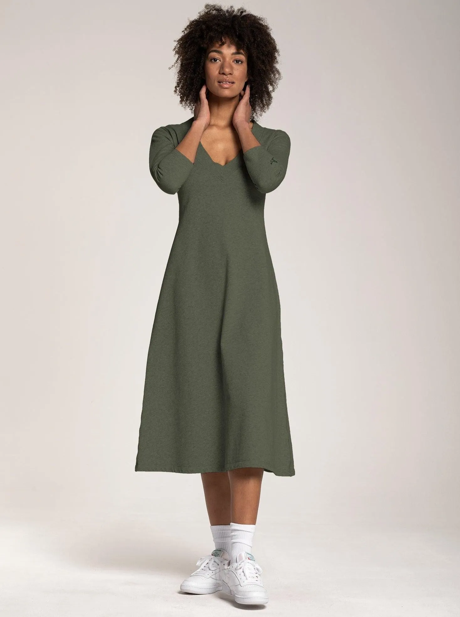 Terry Dress - Olive