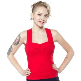 Veronica Red Womens Top